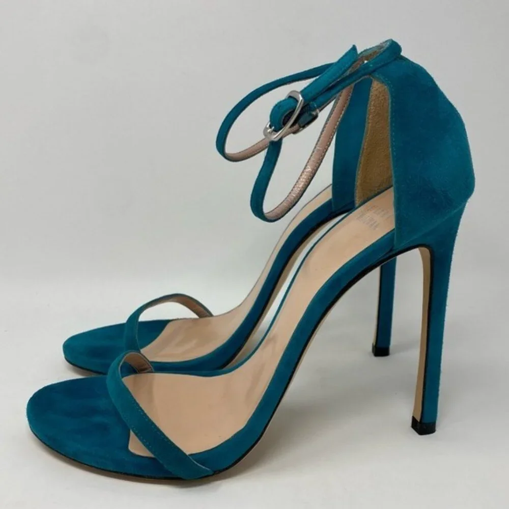 Stuart Weitzman Suede Ankle-Strap Sandals size 9